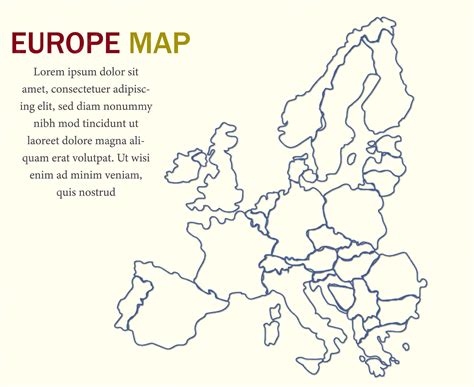printable blank map of europe 2