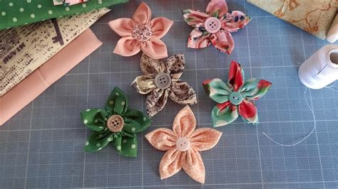 Tuto Fleur En Tissu Facile Youtube