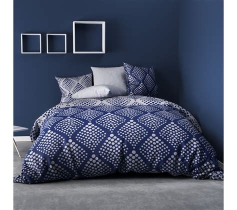 Housse De Couette X Fibula Bleu Taies Coton Fils Housse