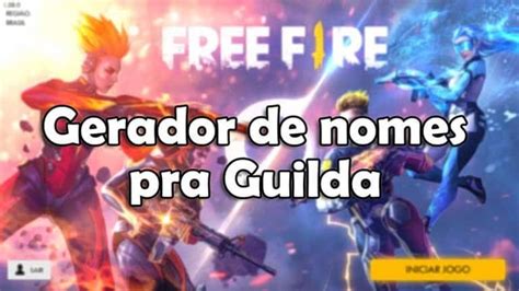 Free Fire 1 300 Nomes de Guilda Clã Times Lines