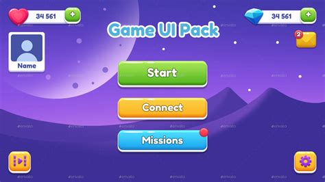 Night Gui Pack Game Assets Graphicriver