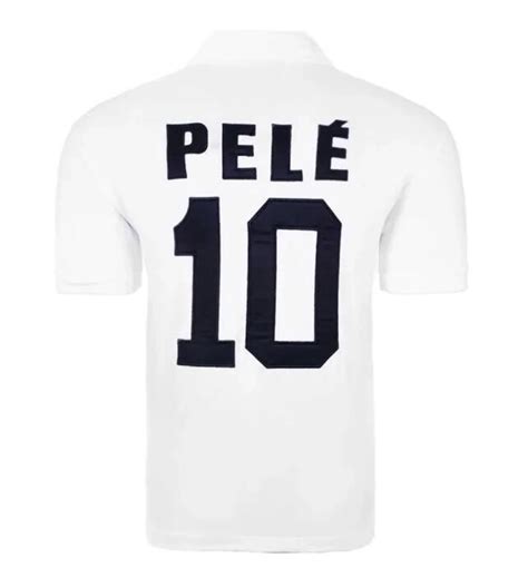 PELE #10 Retro Santos FC 1970 Home Soccer Jersey Model[2218724 ...