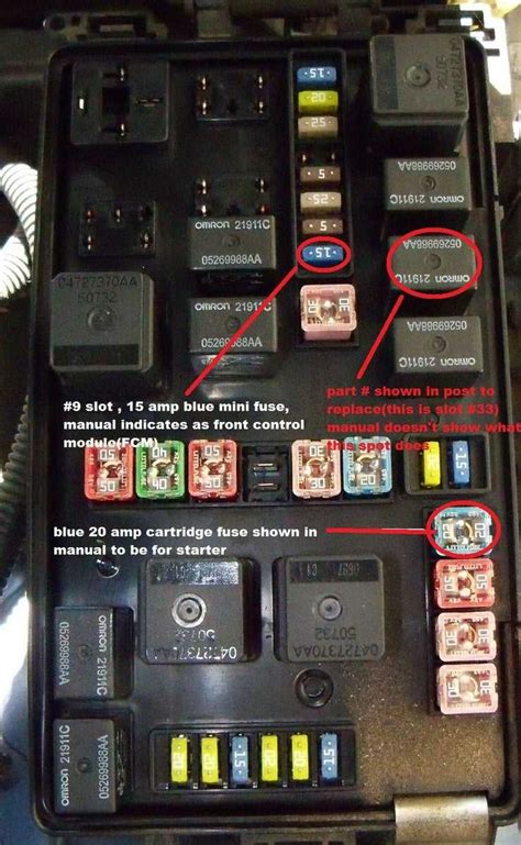 Diagram Of Fuse Box In A 2009 Dodge Challenger