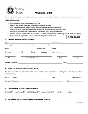 Fillable Online Hilo Hawaii Auditors Form Fax Email Print PdfFiller