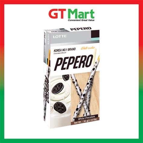 Lotte Pepero Stick Biscuits Cookies Cream 32g Shopee Malaysia