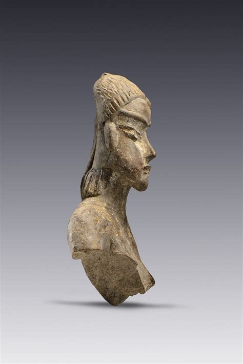 Busto De Figurilla Con Coleta El M Xico Antiguo Salas De Arte