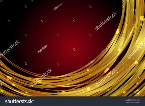 Vector Red Background Gold Decoration Stock Vector Royalty Free 370551689