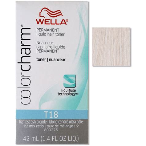 Wella T Lightest Ash Blonde Hair Color Toner Oz Walmart