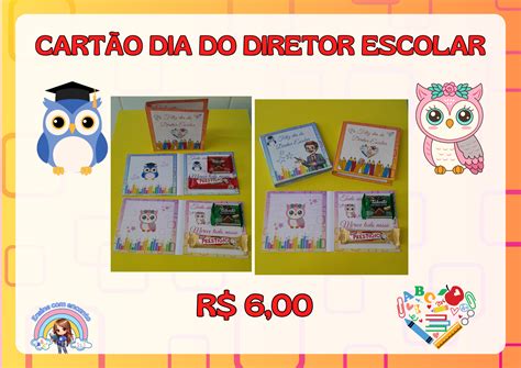 👩🏼‍💼Cartão dia do Diretor Escolar👨🏽‍💼 - Bruna Cristina Piton ...