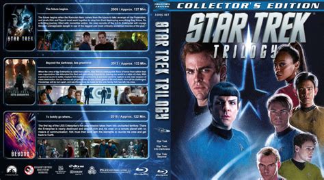 Star Trek Trilogy Blu Ray Cover 2009 2016 R1 Custom