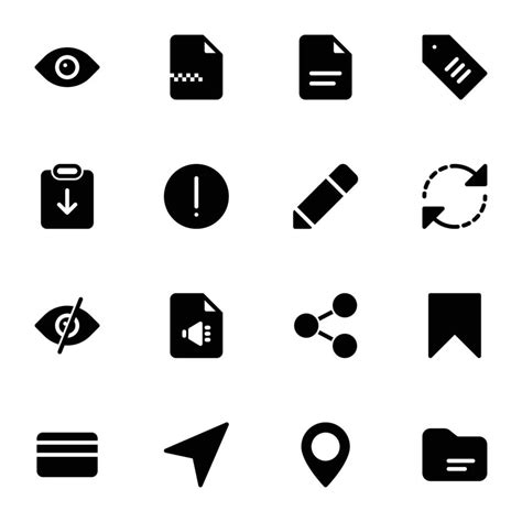 Font Awesome Icons Collection 16109968 Vector Art at Vecteezy