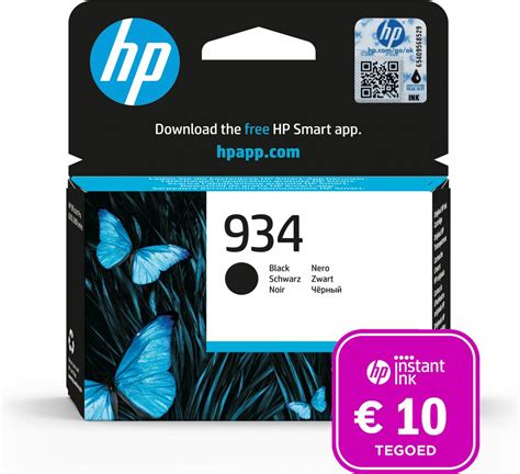 HP 934 Inkcartridge Zwart Instant Ink Tegoed Bol