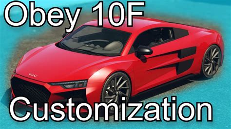 Gta Dlc Vehicle Customization Obey F Audi R Youtube