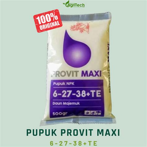 Jual Pupuk Meroke Provit Maxi Gram Kemasan Pabrik Npk Te