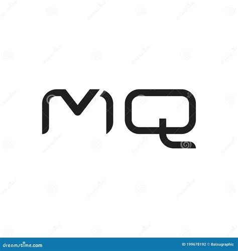 Icono Del Logotipo Del Vector De Letra Inicial De Mq Ilustraci N Del