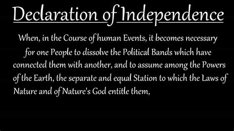 Memorize The Declaration Of Independence Introduction Youtube