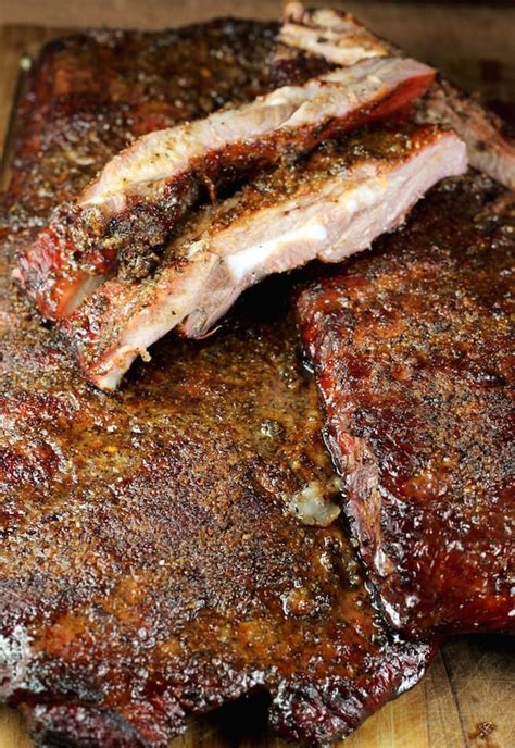 Smoked Spare Ribs 5 Ingredient Recipe Miss In The Kitchen