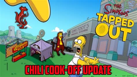 The Simpsons Tapped Out Chili Cook Off Update Youtube