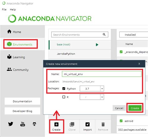 Entornos virtuales de Python común y Anaconda Jarroba