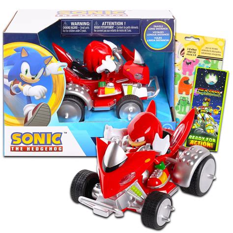 Buy Sonic The Hedgehog Knuckles Toy Race Car Set - Sonic Knuckles Gift ...