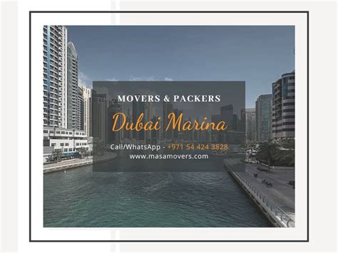 Best Movers And Packers In Dubai Marina House Furniture Movers