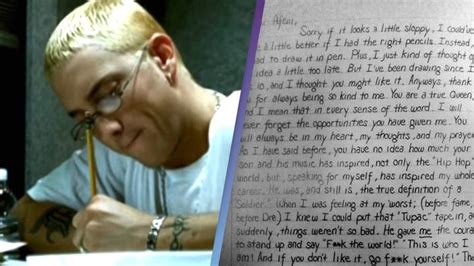 Eminem wrote incredibly heartfelt letter to Tupac's mom along with ...