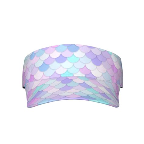 Lukts Rainbow Scales Sun Sports Visor Adjustable Cap For Men Women