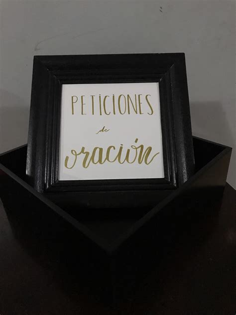 Prayer request box Caja de peticiones de oración Frame Diy Prayer