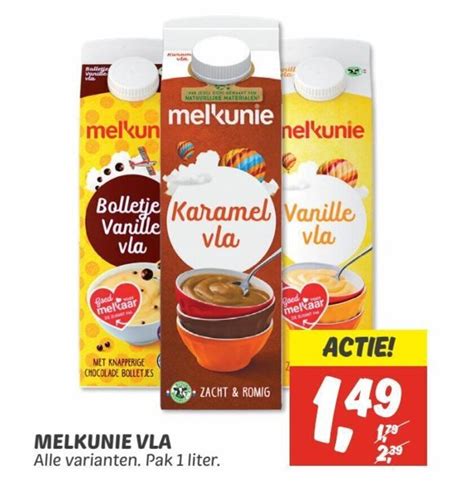 Melkunie Vla 1 Liter Aanbieding Bij Dekamarkt