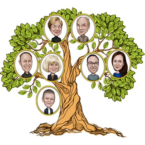 colorful family tree