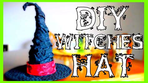 How To Make A Witch Hat Halloween Diy Youtube