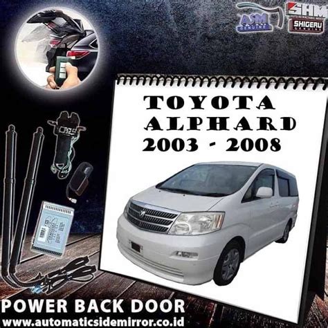 Jual Shm Power Back Door Pbd Toyota Alphard Pintu Bagasi