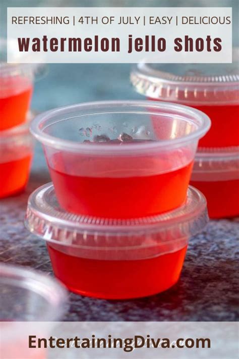 Easy Watermelon Jello Shots