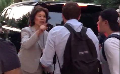 Elaine Chao turns the tables on protesters harassing her husband Mitch ...