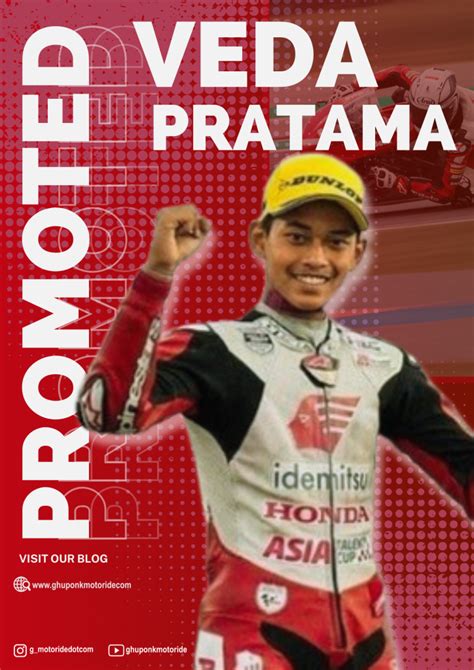 Veda Pratama Pebalap AHM Promosi Red Bull MotoGP Rookies Cup 2024