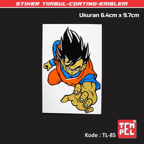 Stiker Cutting Timbul Coating Emblem Embos D Dragon Ball Songoku