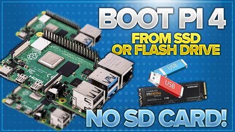 Boot From USB Or SSD Pi 4 With No SD Card Raspberry Pi WORKAROUND