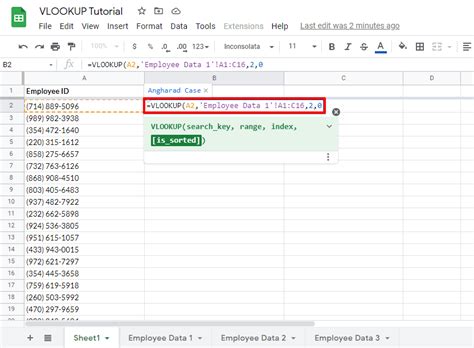 How To Use VLOOKUP In Google Sheets From Another Tab 2025