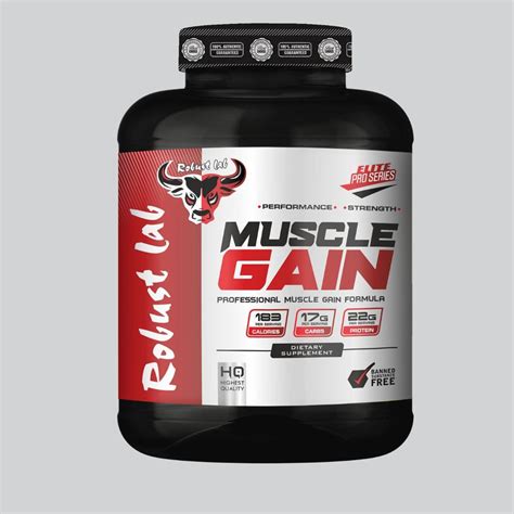 Robust Lab Muscle Gain Weight Gainer 6 Lbs 272 Kg Robust Lab