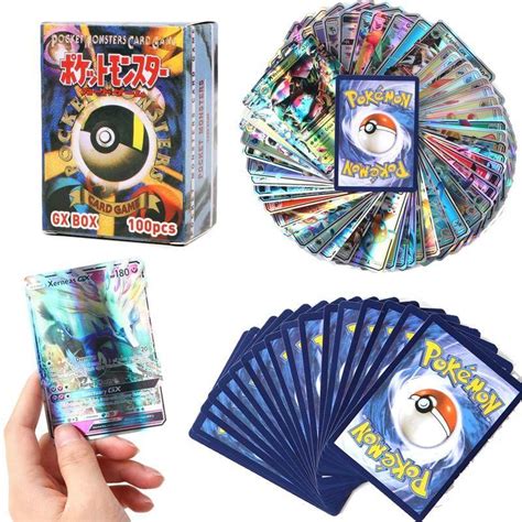 100 штук карточек покемонов из коллекции Пикачу Pokemon Cards купить