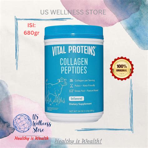 Jual Vital Proteins Collagen Peptides Unflavored 24 Oz 680 Gr Ori Usa Shopee Indonesia