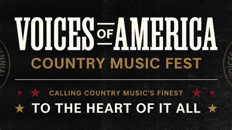 Voices Of America Country Music Fest Lineup Aug