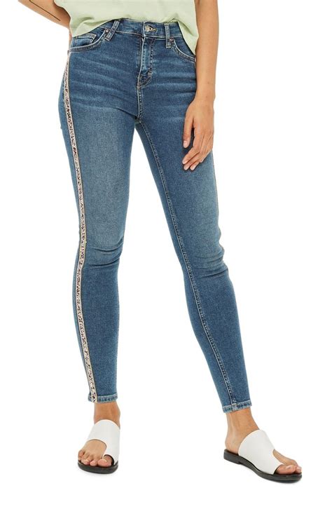 Topshop Moto Jamie Stripe Skinny Jeans Nordstrom Skinny Jeans