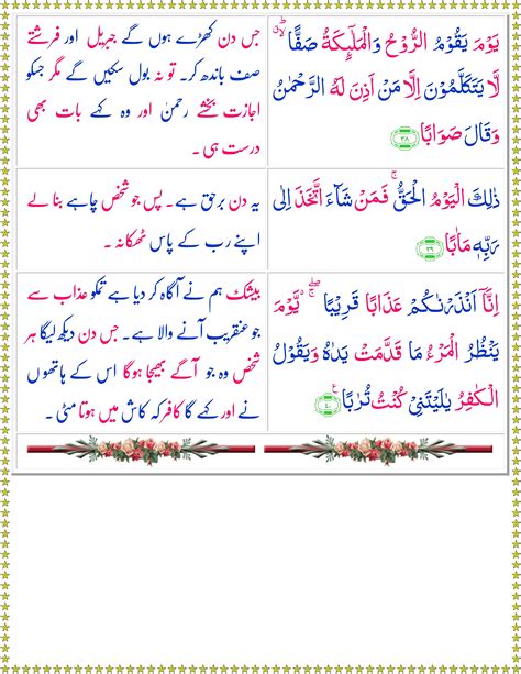 Surah An Naba Urdu Quran O Sunnat