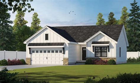 Farmhouse Style House Plan 3 Beds 2 Baths 1176 Sqft Plan 20 2363