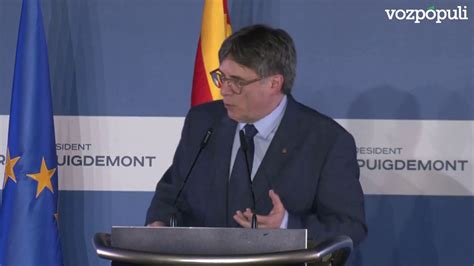 Puigdemont Renuncia A Las Elecciones Europeas Para Presentarse A Las