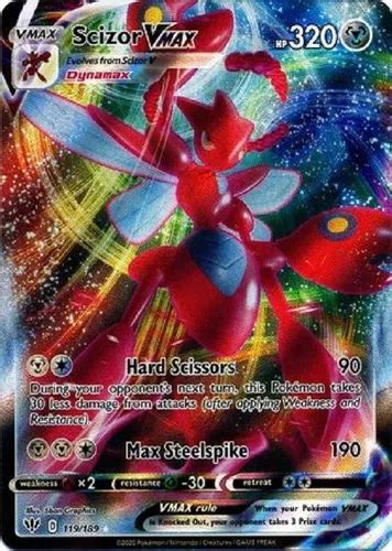 Scizor Vmax 119 189 Ultra Raro Pokemon Tcg Cuotas sin interés