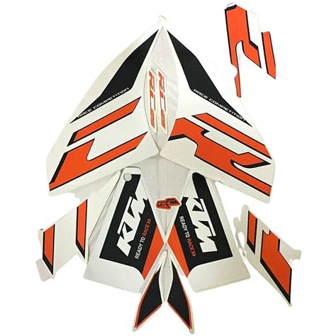 Graphics Sticker Set For Ktm Rc 125 2020 Model Orange Bike Vinyl Decal Set Both Sides