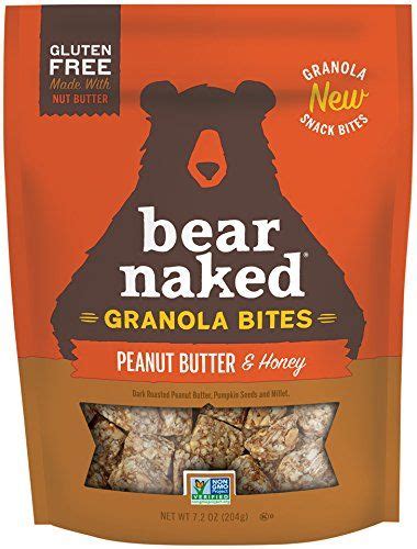 Bear Naked Granola Bites Vegetarian Gluten Free Snacks Peanut Butter