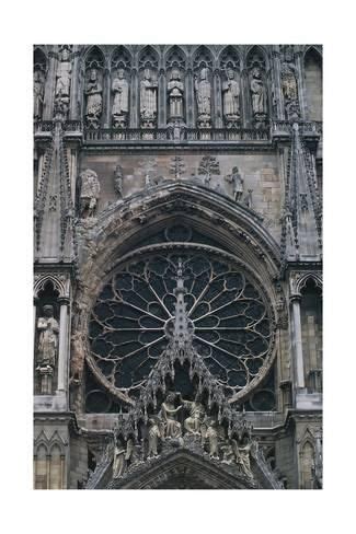 'Central Rose Window, Cathedral of Notre-Dame' Giclee Print | Art.com ...